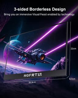 Draagbare Externe Monitor 15.6 Inch Full HD Touchscreen Monitor USB-C & Mini-HDMI — thumbnail 2