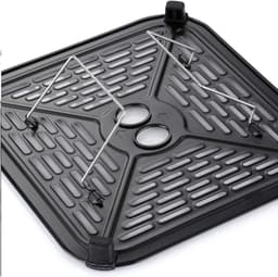 Dubbele Mand Airfryer - Heteluchtfriteuse - Gezond Koken - Dubbele Kook Synchronisatie - 12L Totale Capaciteit - Zwart RVS — thumbnail 2