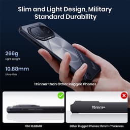 FOSSiBOT F114 Smartphone - 16GB RAM - 168GB ROM - 50MP Camera - 6,67 inch HD+ IPS Scherm - 5000 mAh - IP68 Waterdicht Telefoon - Android 15 - GPS,NFC,Face ID,OTG - Zwart — thumbnail 5
