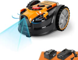 Robotmaaier – Grasmaaier – Automatische Grasmaaier – Robot Grasmaaier – Robot Maaimachine – Volledig Draadloos – Verwisselbare 24V 4,0 Ah Lithium-Ion Accu — thumbnail 1