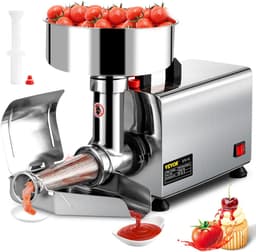 Cellista Elektrische Tomatenzeef - tomaten pureerder - tomaat - 370W - 90-160 kg/u Capaciteit - RVS 304 - Commerciële Kwaliteit - tomatenpasser - voedselzeef - passeermachine — thumbnail 1