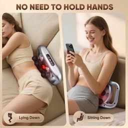 Elektrisch Massagepistool – 12 massagekoppen, stille werking, 9 intensiteitsstanden, HD-scherm, 10-minuten timer, rug, nek en benen — thumbnail 2