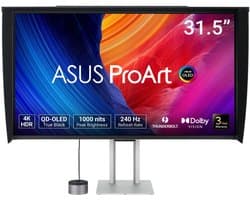 ASUS ProArt Display OLED PA32UCDMR-K - Professional Monitor - 4K UHD - QD-OLED - USB-C 96W Power Delivery - ProArt CaliContrO MCA02 3-in-1 Colorimeter - 240Hz - 0.1ms - 32 Inch