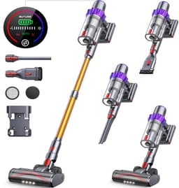 Rolu Steelstofzuiger – Steelstofzuiger Draadloos – Extreem Krachtig – 48 Kpa – Gebruik Tot 55 Minuten – HEPA Filter – 1.5 Liter Stofreservoir – 3 Standen — thumbnail 1