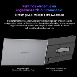 Blackview SCM6 Portable Monitor - 14 inch 1080P Draagbaar Scherm - 100% sRGB - Laptopscherm: 13-17,3" - Laptop Scherm Uitbreider - Laptop Scherm Uitbreider - Grijs — thumbnail 5