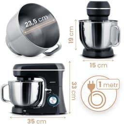 Keukenmachine planetaire mixer 3-in-1 6l Berdsen 1400 W BD-756 — thumbnail 4