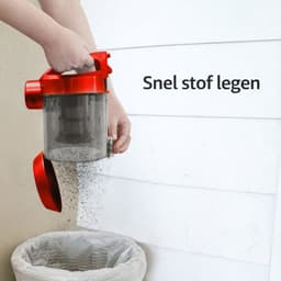 Stofzuiger Zonder Zak -Compact met wasbaar hygiënisch filter-Krachtige Zuigkracht - rood — thumbnail 4