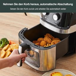 XL Heteluchtfriteuse 6,5L - 1700W - Snel & Gezonder Frituren - Vaatwasserbestendig — thumbnail 2