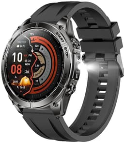 WizBay Premium Select® GPS Smartwatch 1.43” AMOLED 466x466 – Dual L1+L5 GPS – 2GB Geheugen – Offline Kaarten – 5ATM Waterdicht – LED Zaklamp – ChatGPT AI Assistant – Bluetooth Bellen – O2, Hartslag, Slaap - 178+ Sport Modi - Zwart — thumbnail 1