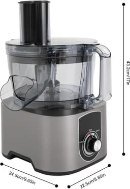 Elektrische Groentesnijder – Voedselprocessor – Keukenmachine – Groentensnijder – Blender – 600W Krachtige Motor – 7 Liter Grote Capaciteit — thumbnail 2