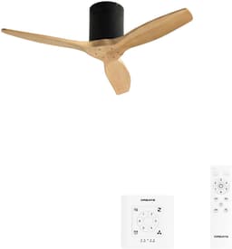 CREATE - Stille 40W plafondventilator met technische ABS bladen in verschillende maten - S - Geen licht - Controller voor wandmontage - WIND CALM — thumbnail 1