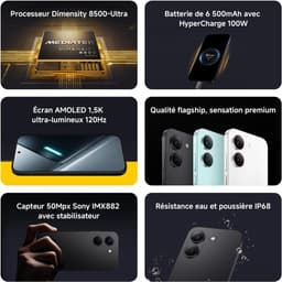 Xiaomi POCO X8 Pro - 8GB + 256GB - Zwart - Met 100W oplader — thumbnail 5