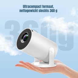Zyrex® Draagbare beamer - Beamer - Projector - Mini Beamer - Wit - 14cm x 8cm x 9cm — thumbnail 5