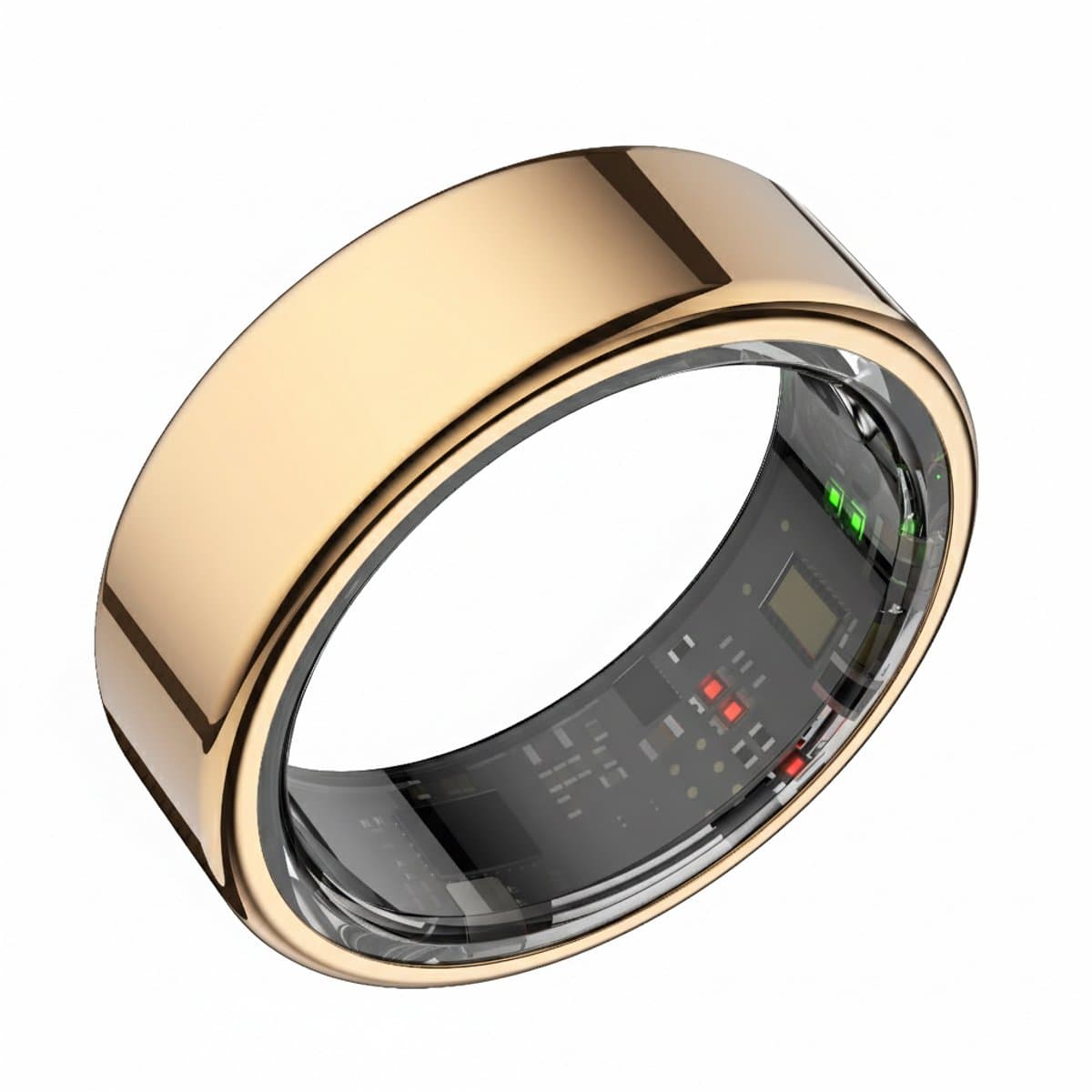 Focus® S1 Smart Ring - Rose gold - Maat 9 - Hartslag - Menstruatiecyclus - Slaap Monitor - Slimme Ring - Sport Prestatie - Stappenteller -IP68 Waterdicht - O2 Meting - Dames - Heren - Wearables - Oplaad Case - beschermring — afbeelding 1