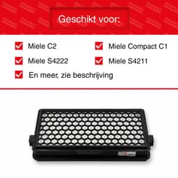 Propex Parts Stofzuigerfilter - Geschikt voor Miele - HEPA filter 7226170 / 9616280 / SF-AH50 / SF-HA50 - Eenvoudige installatie en Duurzaam — thumbnail 3