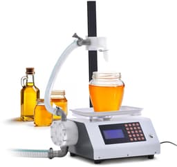 Automatische Vloeistof Vulmachine 50-5000g Digitale Flessenvuller met 120W Tandwielpomp - Professionele Liquid Filling Machine voor Parfum, Drank, Olie, Honing en Sauzen - Nauwkeurige Doseermachine met Verstelbare Standaard en Anti-Druppel Nozzle — thumbnail 1