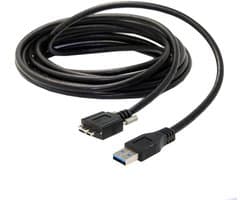 USB 3.0 Kabel M/M met Montageplaat Schroeven - 3 Meter - Geschikt voor Externe Harde Schijf en Mobiele Telefoon