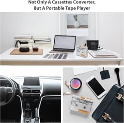 Draagbare Walkman - Cassette Speler - Cassettespeler - Draagbare cassetterecorder - mono-/twee-kanaals USB-cassetterecorder - zet de cassette om in MP3/CD-converter via USB - compatibel met laptops en pc's met 3,5 mm hoofdtelefoonaansluiting — thumbnail 4