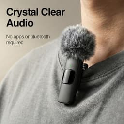 Draadloze Mini Microfoon Geschikt voor iPhone, iPad, Android – 2 Pack Lavalier Microfoon voor Video Opname – Geschikt voor iPhone Mic Kristalhelder Opname met USB-C voor Content Creators — thumbnail 5