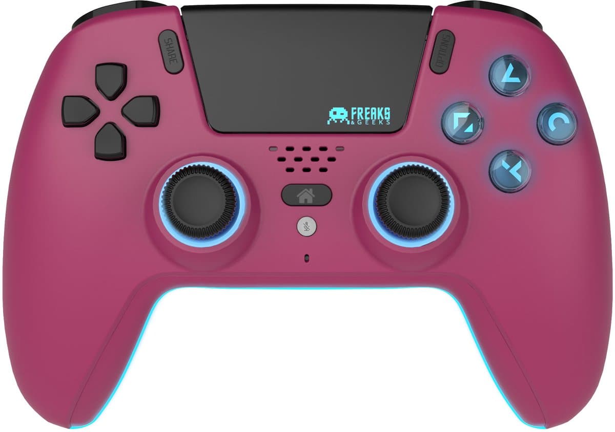 Freaks and Geeks Draadloze Controller - Hall Effect - Bewegingssensor - Vibratie - Cherry Red - PS5 — afbeelding 1