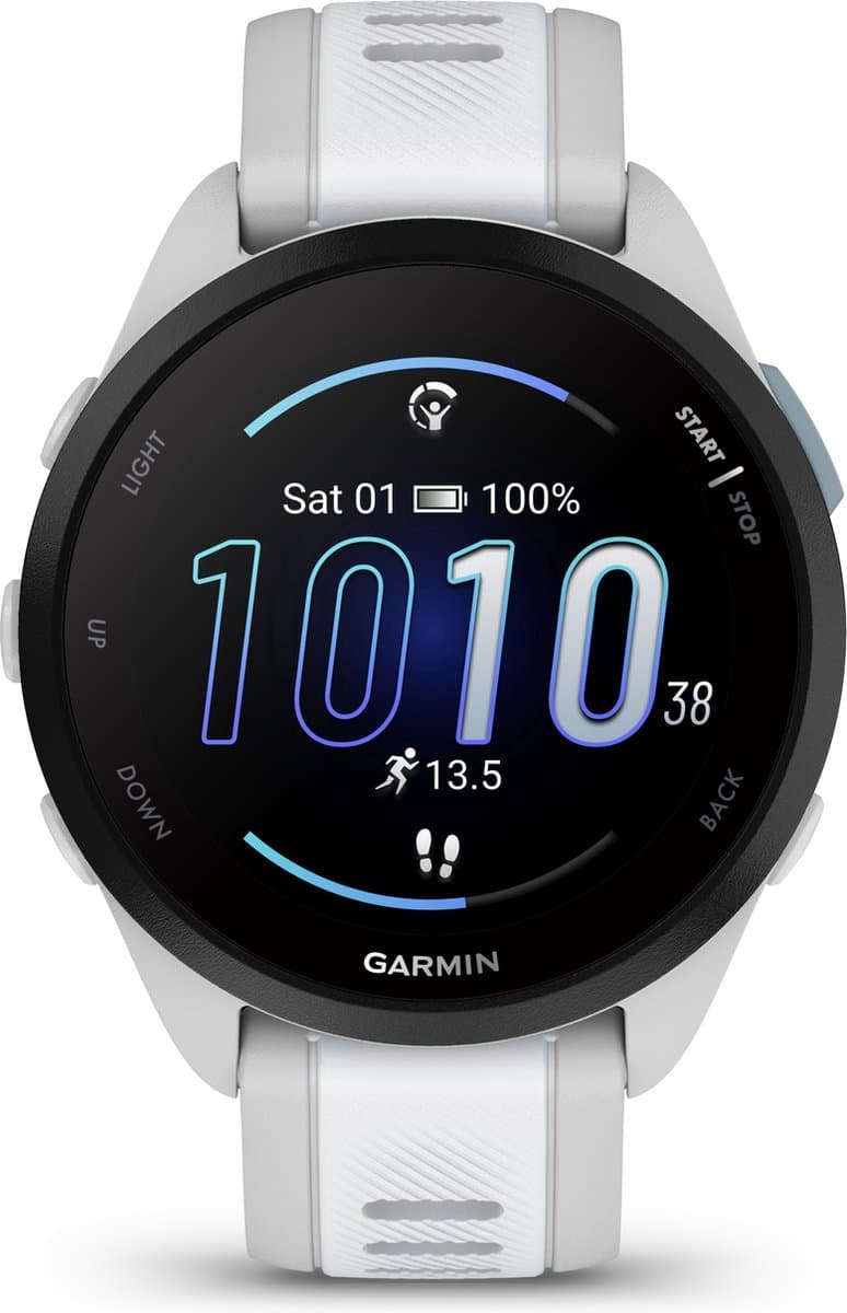 Garmin Forerunner 165 - Global versie - Hardloophorloge - Mist Grey-Whitestone — afbeelding 1