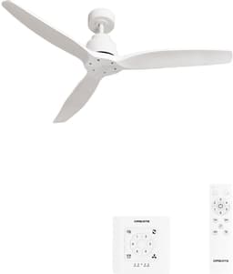 CREATE - Stille plafondventilator van 40 W met technische ABS-bladen, verkrijgbaar in verschillende maten - M - Geen licht - Controller voor wandmontage - WIND STYLANCE — thumbnail 1