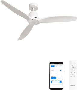 CREATE - Stille plafondventilator van 40 W met technische ABS-bladen, verkrijgbaar in verschillende maten - M - Geen licht - WIFI - WIND STYLANCE — thumbnail 1
