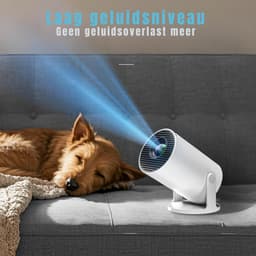 DYNA® Draagbare beamer - Beamer - Projector - Mini Beamer - Wit- 14cm x 7cm x 9cm — thumbnail 4