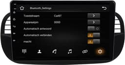 Carplay autoradio voor Fiat 500 Zwart | 2007 t/m 2015 | Android 13 | Draadloos Apple Carplay & Android auto | 2GB + 32GB | 8-Core processor | Davilon | 2025 model | 2007 2008 2009 2010 2011 2012 2013 2014 2015 | Bluetooth & Wifi — thumbnail 4
