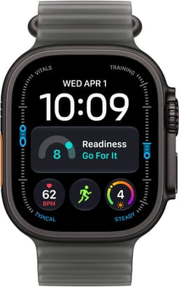 Apple Watch Ultra 4 - 49mm - Zwart titanium - Ocean bandje — thumbnail 2