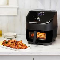 Digitale heteluchtfriteuse, 5,7 liter, 6-in-1 smart-programma's, 1700 W, met kijkvenster, zwart — thumbnail 3