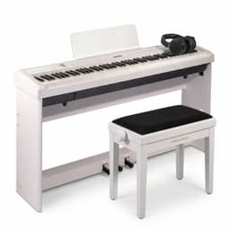 Grooveland P22 Digitale Piano Klavierpakket - Elektrisch Keyboard - 88 Hammer Toetsen - Wit - Inclusief Standaard Pedalen Hoofdtelefoon En Pianobank — thumbnail 1
