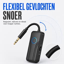 Rolio Bluetooth Receiver - BT 6.0 - 3.5mm AUX - Bluetooth Adapter - Bluetooth Auto via AUX - Aux Bluetooth - Handsfree — thumbnail 5