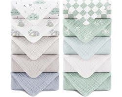 Muslin Spuugdoeken, 25x25 cm, 10 stuks