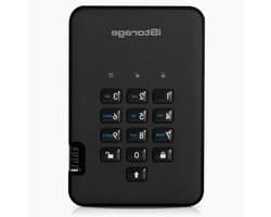 Externe SSD - Draagbare gegevensopslag - Bestanden beveiligen - PIN-beveiligd - 512 GB - Zwart