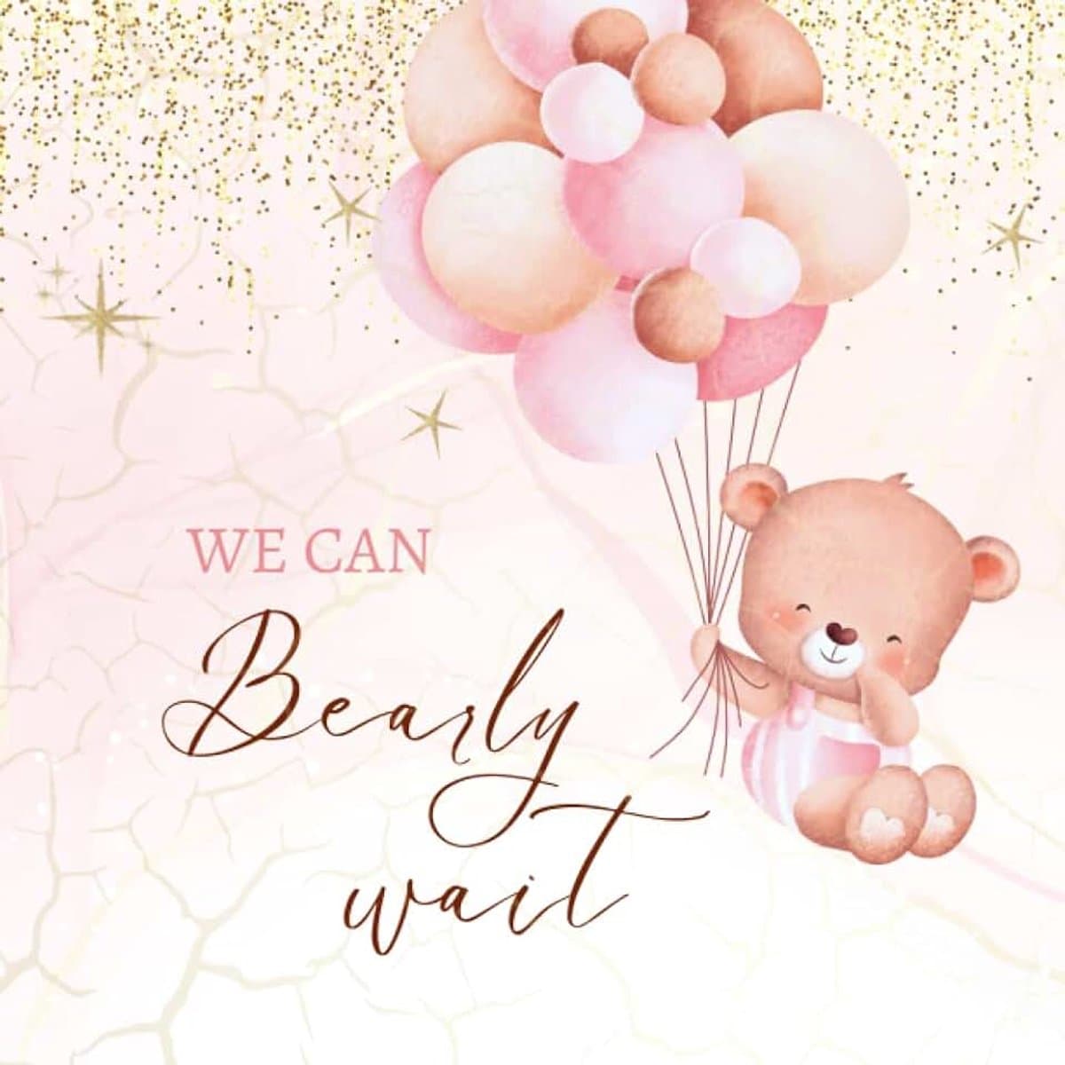 Bearly Wait: Teddy Bear Baby Shower Guest Book Girl + BONUS Gift Tracker Log and Keepsake Pages | Advice for Parents Sign-In | Table Sign Gift — afbeelding 1
