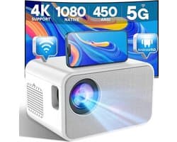 Compacte beamer - Projector - Thuisbioscoop - Projector voor thuis - Mini-projector - Cinema-projector