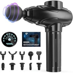 KLS® Massage Gun - Massage Gun Professioneel - Massage Pistool - Zwart - 10cm x 10cm x 10cm — thumbnail 1