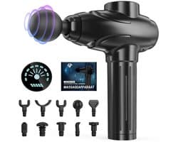KLS® Massage Gun - Massage Gun Professioneel - Massage Pistool - Zwart - 10cm x 10cm x 10cm