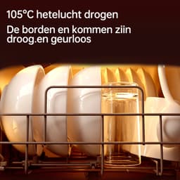 GORGENOX Tafelmodel Vaatwasser – 3 Couverts – Watertank – UV-Sterilisatie – 72°C Hygiënisch Wassen – PTC Warmeluchtdroging – Waterontharder – DW5-D40A — thumbnail 4