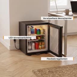 TZS First Austria Mini-koelkast 20L, Stil 22dB(A), met Afsluitbare Deur — thumbnail 5
