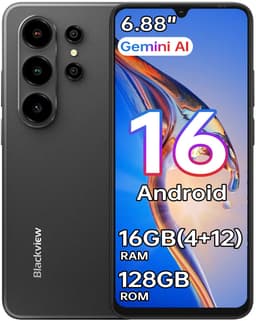Blackview WAVE 10C Smartphone 16GB(4+12) RAM 128GB ROM Zwart — thumbnail 1
