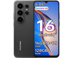 Blackview WAVE 10C Smartphone 16GB(4+12) RAM 128GB ROM Zwart