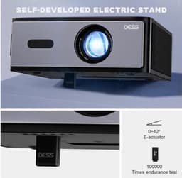 Beamer 1200 ANSI Lumen Zwart - 130W Vermogen - 1920 x 1080 Resolutie - LCD - Voor Thuisbioscoop En Presentaties — thumbnail 5