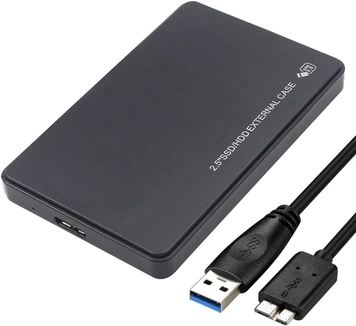 Geen demontage nodig USB 3.0 harde schijfbehuizing - harde schijf extern - harde schijf - USB 3.0 harde schijfbehuizing - 12*7,6*1,3 cm - Zwart - ABS — afbeelding 1