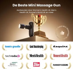 NIVA® Masage Gun - Verlichting Van Rug- En Schouderpijn - Draagbaar Massagepistool Voor Spieren - Zwart - 14cm x 12cm x 4cm — thumbnail 3