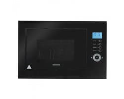 Heinner Inbouw Magnetron 25 L – 900 W – Grill 1000 W – 5 Vermogensstanden – 8 Automatische Programma’s – Touchbediening – LCD-display – 60 min Timer – Ontdooifunctie – Zwart Glas