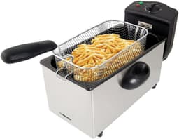 Friteuse - Keukenapparaat - Lekker Frituren - Krachtige 2000W - 3 Liter - Zwart — thumbnail 2