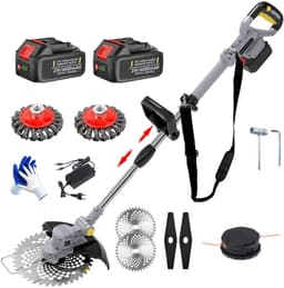CRLYN® Grasmaaier Elektrisch - Grastrimmers met Accu - Grijs — thumbnail 1