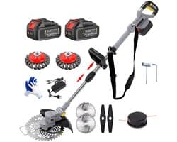 CRLYN® Grasmaaier Elektrisch - Grastrimmers met Accu - Grijs
